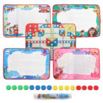 ⁦لعبة 2 في 1 لوحة الرسم المائية السحرية وليدو للاطفال ومشاركة الكبار معهم والاستمتاع بالوقت⁩ - الصورة ⁦10⁩