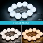 ⁦لمبات ليد بثلاث درجات تركب علي المرايا بسهولة لتعطي اضائه افضل للميك أب (Hollywood mirror)⁩ - الصورة ⁦2⁩