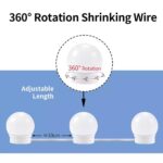 ⁦لمبات ليد بثلاث درجات تركب علي المرايا بسهولة لتعطي اضائه افضل للميك أب (Hollywood mirror)⁩ - الصورة ⁦5⁩