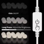 ⁦لمبات ليد بثلاث درجات تركب علي المرايا بسهولة لتعطي اضائه افضل للميك أب (Hollywood mirror)⁩ - الصورة ⁦8⁩