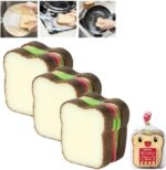 ⁦ليفة غسيل وتنظيف اطباق اسفنجية شكل ساندوتش⁩ - الصورة ⁦7⁩