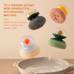 ⁦ليفة غسيل وتنظيف الأطباق والترابيزات والبوتجاز بمقبض لليد مريح قابلة للفك والتركيب⁩ - الصورة ⁦6⁩