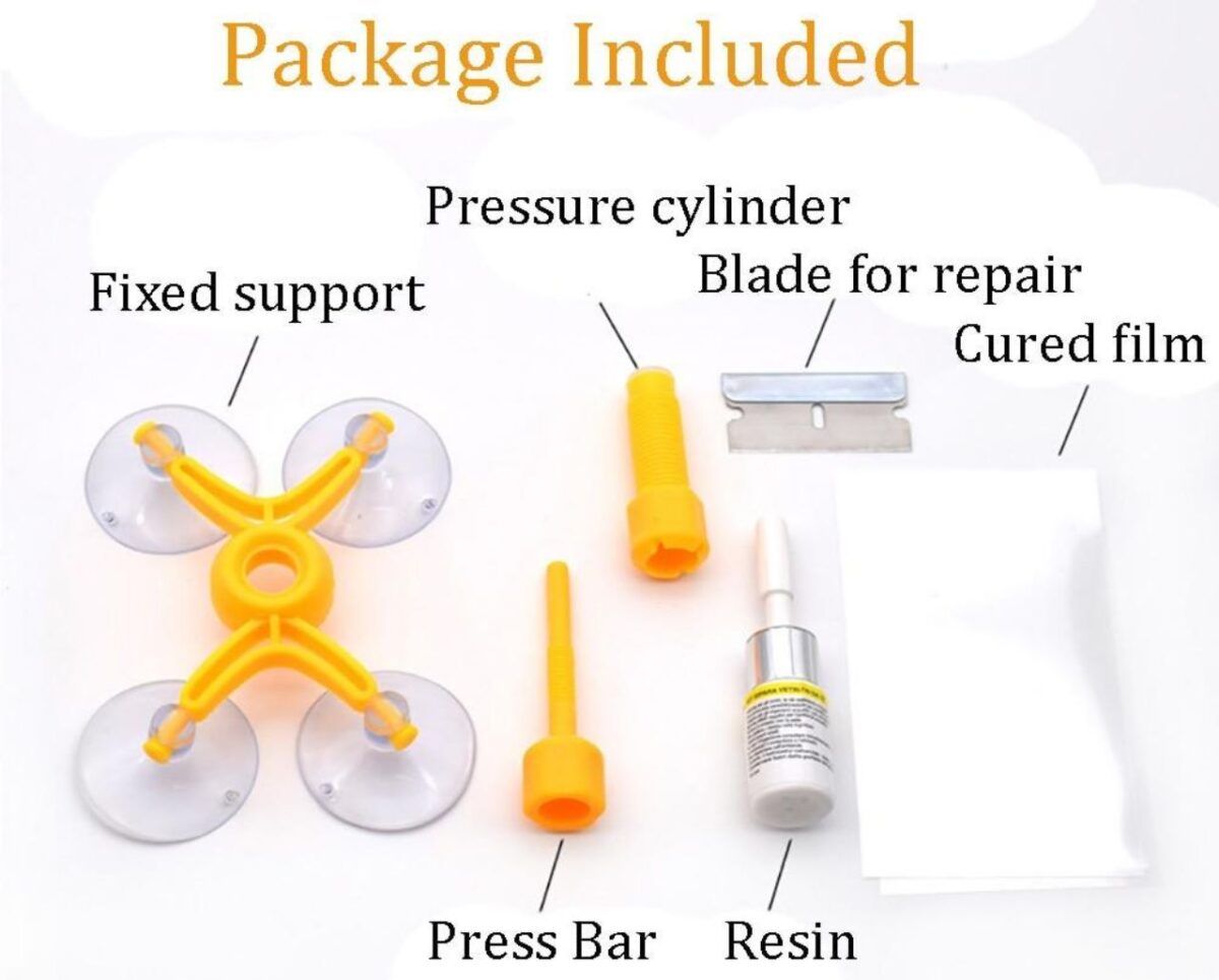 ⁦مادة وطقم إصلاح الزجاج للشروخ والشقوق والتصدعات⁩ - الصورة ⁦2⁩