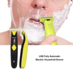 ماكينة حلاقة وتربروف 3 شفرات بمقاسات مختلفة للرجال والنساء تعمل بالشحن