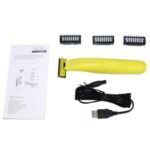 ⁦ماكينة حلاقة وتربروف 3 شفرات بمقاسات مختلفة للرجال والنساء تعمل بالشحن⁩ - الصورة ⁦10⁩