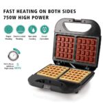 ⁦ماكينة صنع وافل احترافي كهرباء 750 واط‎ ‎⁩ - الصورة ⁦2⁩