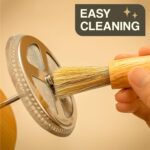 ⁦ماكينة يدوية 450 ملي لصنع وتحضير القهوة الفرنسية والفوم تعمل بالضغط بغطاء خشبي ويد من الزجاج⁩ - الصورة ⁦7⁩