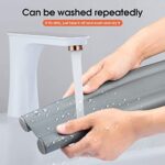 ⁦مانع دخول الأتربة والحشرات الأسفنجي مزدوج قابل للقص بغطاء جلد سهل التنظيف للأبواب والنوافذ الداخلية والخارجية⁩ - الصورة ⁦9⁩