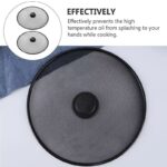 ⁦مانع طرطشة الزيت اثناء الطهي بمقبض كبير الحجم⁩ - الصورة ⁦5⁩