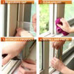 ⁦مانع وعازل مطاطي للاصوات والأتربة والحشرات للأبواب والنوافذ⁩ - الصورة ⁦6⁩