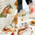 ⁦مج 600 ملي زجاج شفاف متدرج لشرب وتقديم العصائر و الايس كوفي و النسكافيه للضيوف بشكل مختلف وشيك⁩ - الصورة ⁦6⁩