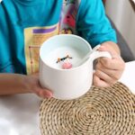 ⁦مج بورسلين 320 ملي ببقرة ثري دي من الداخل لشرب اللبن والنسكافيه والهوت شوكلت بيد⁩ - الصورة ⁦2⁩