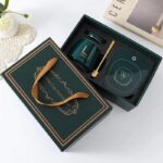 ⁦مج بورسلين قاعدة سخان كهرباء وغطاء ومعلقة للأستمتاع بالقهوة والمشروبات دافئة طول اليوم⁩ - الصورة ⁦7⁩