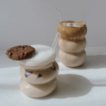 ⁦مج بومبيه 430 ملي زجاج شفاف لشرب وتقديم العصائر والنسكافيه والايس كوفي⁩ - الصورة ⁦4⁩