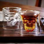 مج جمجمة دبل 75 ملي زجاج شفاف للشاي والقهوة والنسكافية والعصائر - الصورة 7