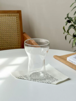 ⁦مج زجاج 370 ملي شيك لشرب وتقديم المشروبات الغازية والعصائر والنسكافيه والايس كوفي للضيوف بشكل شيك⁩ - الصورة ⁦4⁩