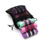 ⁦مجموعة أشرطة مطاطية تتكون من 3 قطع لممارسة التمارين الرياضية المختلفة كاليوجا⁩ - الصورة ⁦2⁩