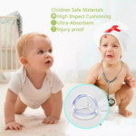 ⁦مجموعة حامي زوايا 4 قطع سليكون شفاف لحماية الاطفال من الاصابات⁩ - الصورة ⁦2⁩