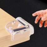 مجموعة حامي زوايا سيليكون شفاف للأطفال لتجنب الإصابات ٤ قطع