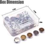 ⁦مجموعة زراير معدن للبناطيل والجواكت الجينز بمسامير التثبيت سهلة التركيب بدون خياطة⁩ - الصورة ⁦4⁩