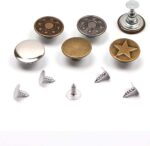 ⁦مجموعة زراير معدن للبناطيل والجواكت الجينز بمسامير التثبيت سهلة التركيب بدون خياطة⁩ - الصورة ⁦6⁩