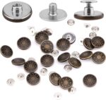 ⁦مجموعة زراير معدن للبناطيل والجواكت الجينز بمسامير التثبيت سهلة التركيب بدون خياطة⁩ - الصورة ⁦8⁩