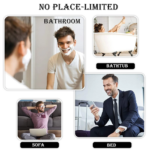 ⁦مريلة حلاقة وقص الشعر الإصدار الثاني وتربروف لتجميع شعرالرأس ومنع سقوطه علي الأرض قابلة للطي⁩ - الصورة ⁦4⁩