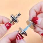 ⁦مشبك مغناطيسي قطعتين ماسك للستاره بشكل شيك⁩ - الصورة ⁦4⁩