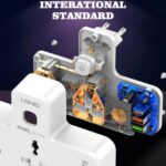 ⁦مشترك 2 فيشة مع منفذين يو اس بي ومنفذ تايب سي بكشاف تاتش لجميع انواع الاجهزة⁩ - الصورة ⁦6⁩