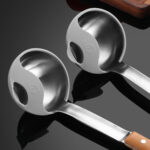 ⁦مصفاة مغارف سيليكون لتصفية وعزل اللحوم والخضروات عن الشوربة⁩ - الصورة ⁦2⁩