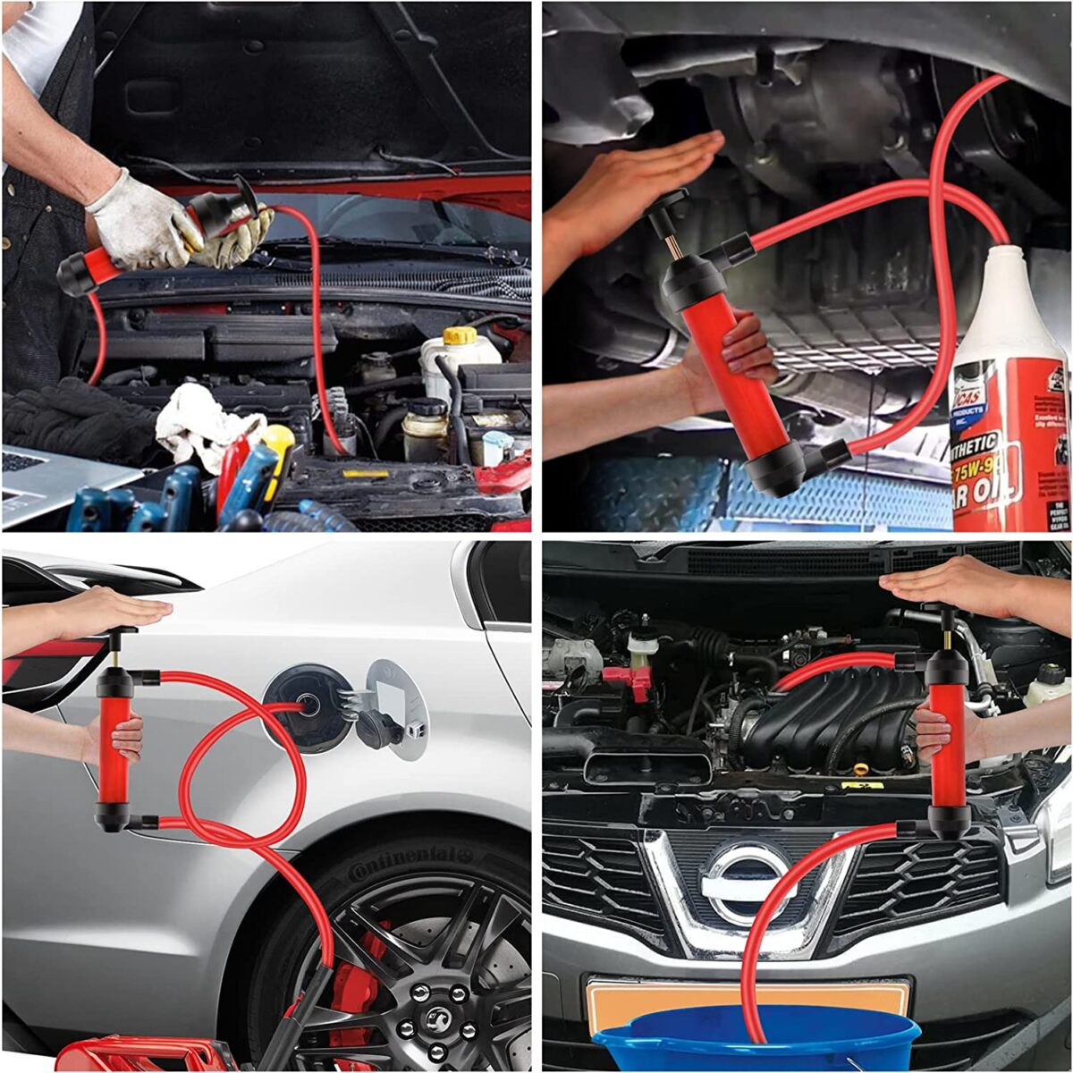 ⁦مضخة يدوية لنقل زيت وبنزين السيارات وتغير المياه في احواض السمك ونفخ البالونات والعوامات⁩ - الصورة ⁦11⁩