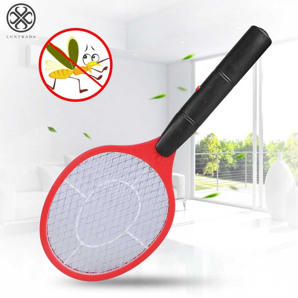 ⁦مضرب ناموس كهربائي صاعق للناموس والحشرات بزرار للفتح والغلق يعمل بالشحن⁩ - الصورة ⁦3⁩