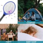 ⁦مضرب ناموس كهربائي صاعق للناموس والحشرات بزرار للفتح والغلق يعمل بالشحن⁩ - الصورة ⁦8⁩