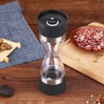 ⁦مطحنة فلفل اسود وتوابل يدوية 2 في 1 من الزجاج عملية وسهلة الاستخدام والتنظيف⁩ - الصورة ⁦4⁩