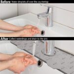 ⁦مفرش حنفية سيليكون حامل للصابون والليفه بفتحات لتصريف المياه في حوض⁩ - الصورة ⁦9⁩