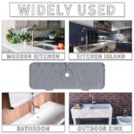 ⁦مفرش حنفية سيليكون حامل للصابون والليفه بفتحات لتصريف المياه في حوض⁩ - الصورة ⁦5⁩