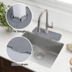 ⁦مفرش حنفية سيليكون حامل للصابون والليفه بفتحات لتصريف المياه في حوض⁩ - الصورة ⁦7⁩