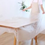 ⁦مفرش سفرة بلاستيك قابل لإعادة الأستخدام 10 قطع سهل التنظيف⁩ - الصورة ⁦2⁩
