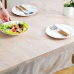 ⁦مفرش سفرة بلاستيك قابل لإعادة الأستخدام 10 قطع سهل التنظيف⁩ - الصورة ⁦4⁩