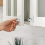 مقبض بديل ليد دواليب وأدراج المطابخ وغرف النوم شفاف بلزق دبل فيس قوي - الصورة 3