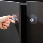 مقبض بديل ليد دواليب وأدراج المطابخ وغرف النوم شفاف بلزق دبل فيس قوي