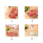 ⁦مكبس الممبار والسجق اليدوي ب 3 اقماع بمقاسات مختلفة للتحكم في المقاس⁩ - الصورة ⁦8⁩