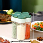 ⁦ملاحة توابل 5 في 1 للسفرة والمطبخ علي شكل وردة للملح والفلفل والشطة⁩ - الصورة ⁦6⁩