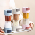 ⁦ملاحة توابل مزدوجة 2* 1 للملح والفلفل والشطة للسفرة والمطبخ⁩ - الصورة ⁦6⁩