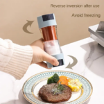 ⁦ملاحة توابل مزدوجة 2* 1 للملح والفلفل والشطة للسفرة والمطبخ⁩ - الصورة ⁦3⁩