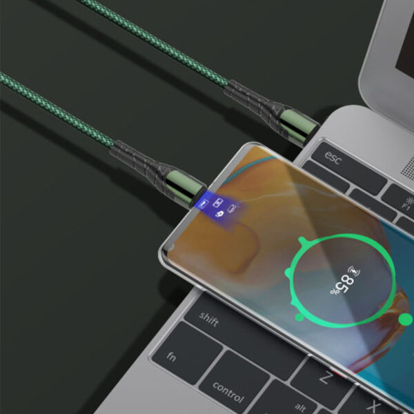 من الطرفين سريع الشحن وامن علي الاجهزة TYPE C كابل