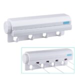 ⁦منشر غسيل 4 حبل حائطي 3 متر بهوكات للحمام والبلكونات⁩ - الصورة ⁦4⁩