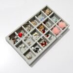 ⁦منظم أدراج للاكسسوارات والمجوهرات 4 قطع للسلاسل والخواتم والحلقان⁩ - الصورة ⁦4⁩