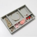 ⁦منظم أدراج للاكسسوارات والمجوهرات 4 قطع للسلاسل والخواتم والحلقان⁩ - الصورة ⁦5⁩