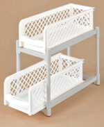 ⁦منظم أدوات المطبخ والحمام مكون من 2 رف كبير متحرك سهل التركيب والفك⁩ - الصورة ⁦6⁩